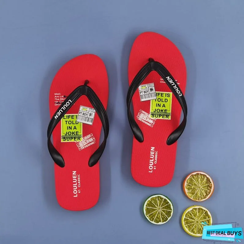 Men's Summer Outdoor Flip-flops Couple Beach Flip Flops