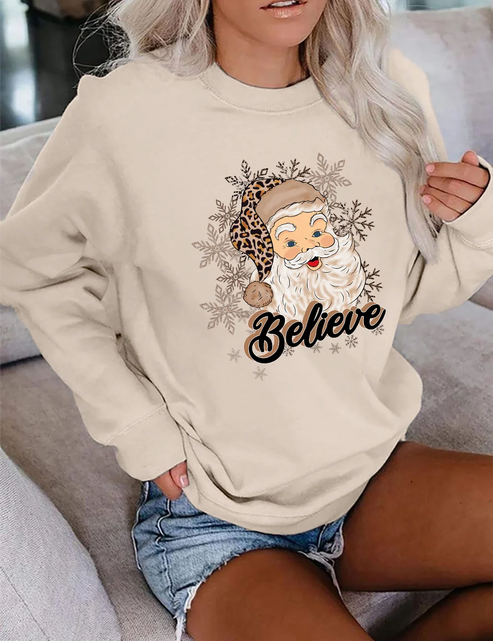 Christmas Santa Believe Sweatshirt