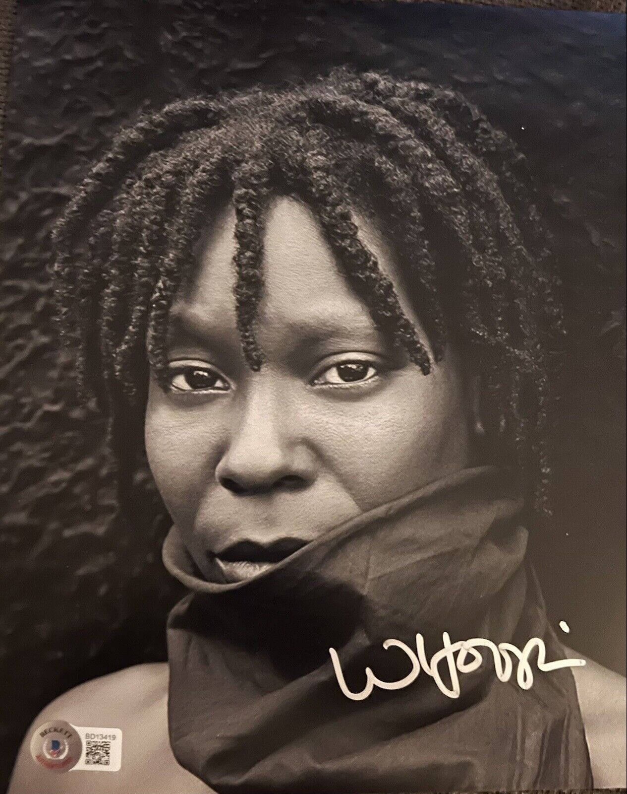 Whoopi Goldberg Autographed Signed 8x10 Color Photo Poster painting Beckett