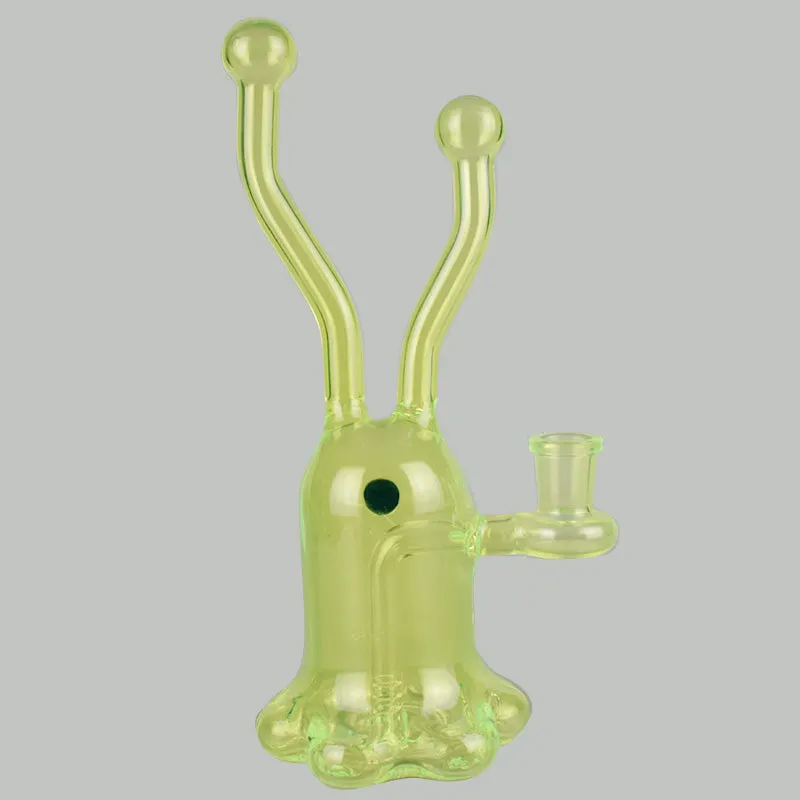 Fluorescent Green Color 8.5 Inches Elephant Water Pipe Small Hookah