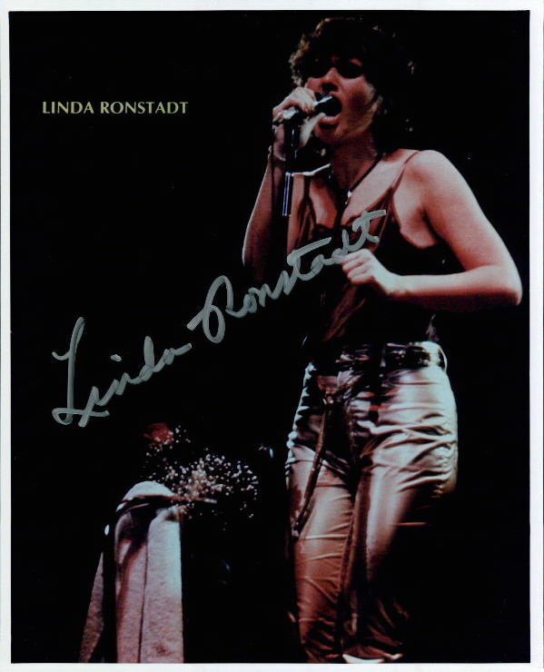 Linda Ronstadt vintage signed 8x10 Photo Poster painting In-person