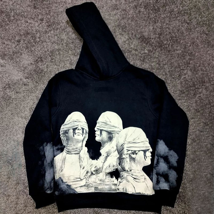 Sopula Vintage More Life Graphic Oversized Hoodie