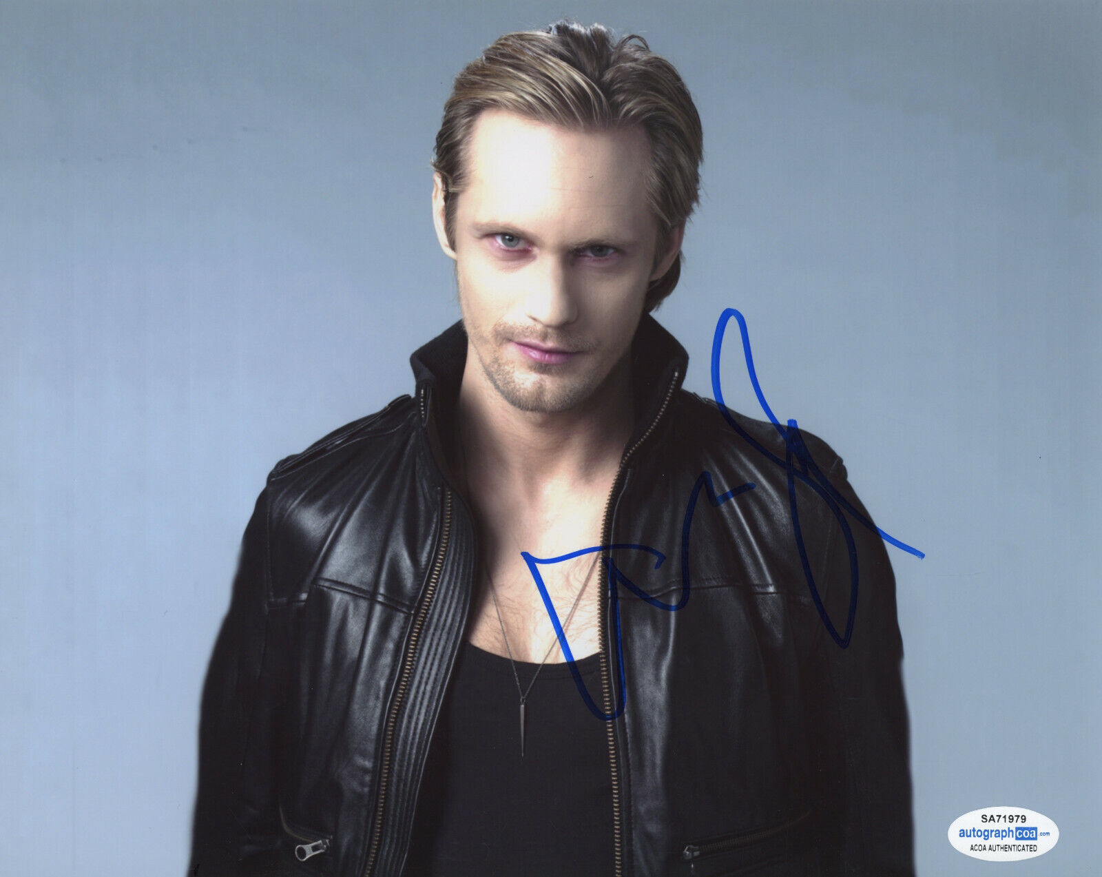 ALEXANDER SKARSGARD SIGNED 8x10 Photo Poster painting #3 TRUE BLOOD LEGEND OF TARZAN ACOA COA