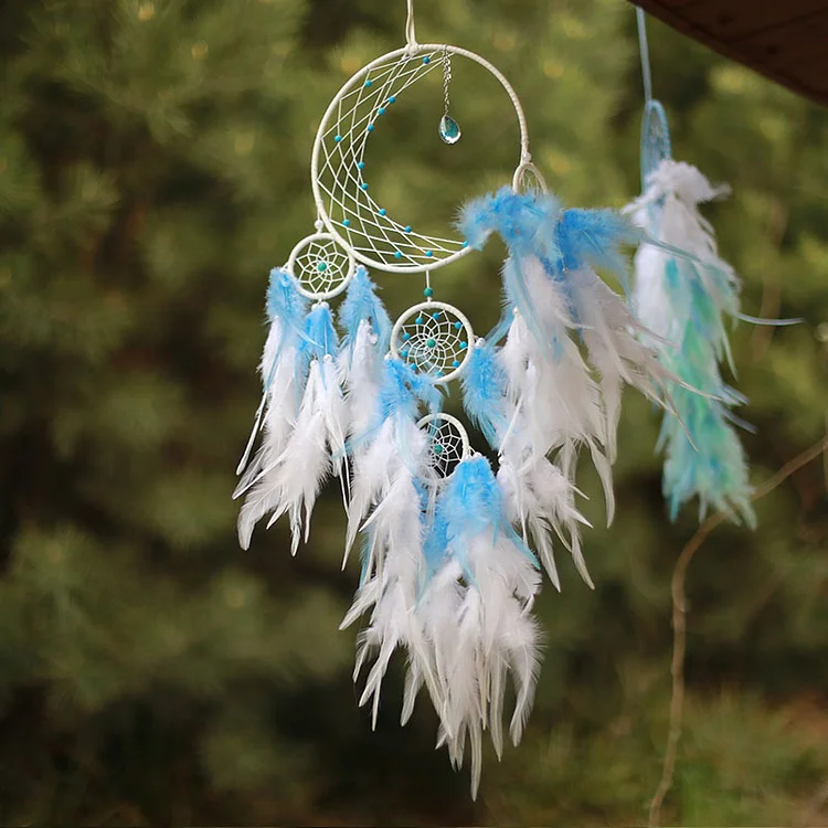 Dreamcatcher Hanging Wind Chimes Blue | AvasHome