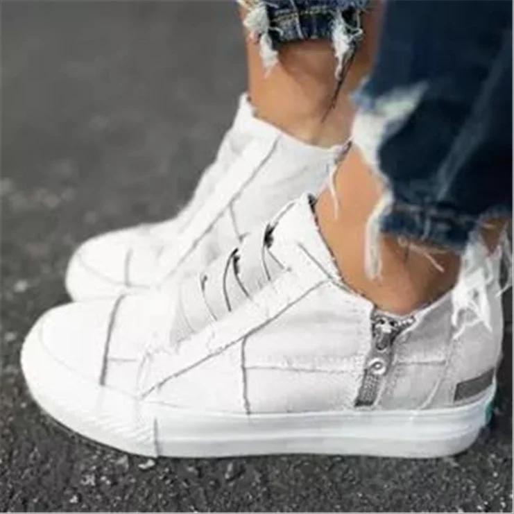 Women Elastic Goring Stretch Breathable Sneaker Shoes