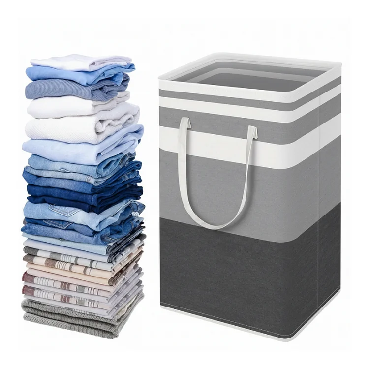 Collapsible Large Laundry Hamper with Handle