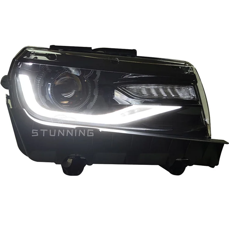 Upgrade full LED dynamic headlight headlamp assembly for Chevrolet camaro 2014-2015 head lamp head light plug and play assembly set ITN Auto