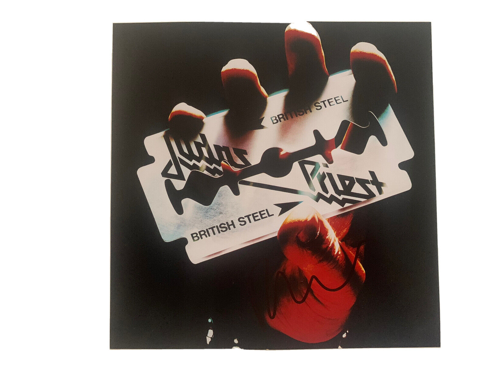 Rob Halford Judas Priest British Steel Signed 12x12 LP Photo Poster painting Beckett Certified 6