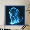 Tiger-11CT Stamped Cross Stitch 45*45cm tapestrymarket