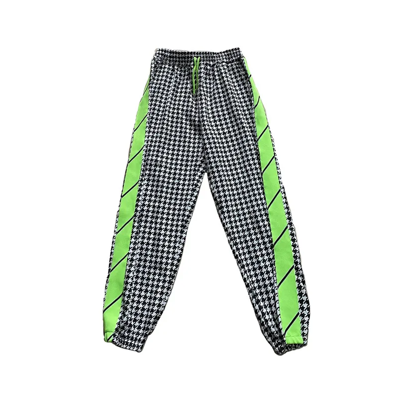Side Contrast Stitch Wool Pants