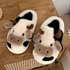 Gioiacombo&trade; Pantofole da mucca carine per la casa invernale