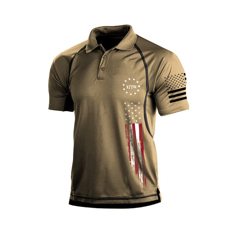 THE DECLARATION OF INDEPENDENCE RAGLAN GRAPHIC POLO SHIRT