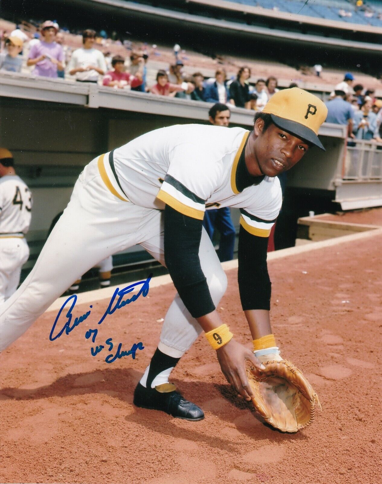 RENNIE STENNETT PITTSBURGH PIRATES WS CHAMPS SIGNED 8x10