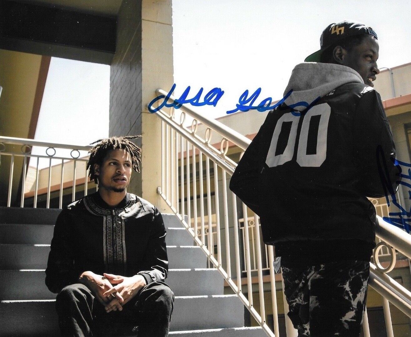 * THE UNDERACHIEVERS * signed 8x10 Photo Poster painting * ISSA GOLD & AKTHESAVIOR * 1