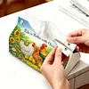 DIY Diamond Art Tissue Box Holder Farm Chicken PULeather Diamond Art Desktop Organizer Resin Rhinestone Storage Organizers Gem Art Home Office Decor Craft Gift for Women
