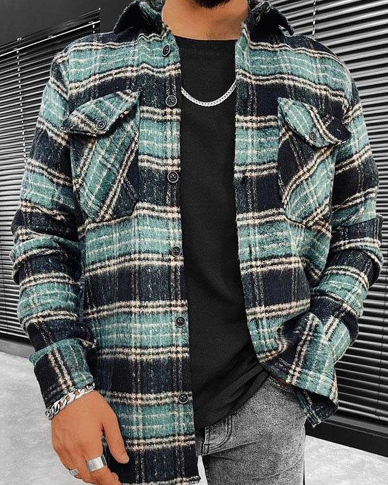 Men's quilted jacket shirts-45