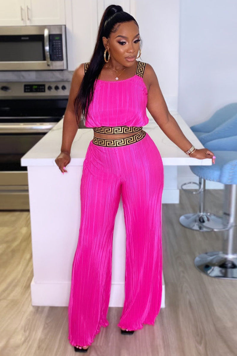 Chic Cropped Shirt & Wide-Leg Pants Set main image 1
