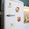 4PCS 2D/Flat Acrylic DIY Diamond Art Fridge Magnet Kit Labrador Retriever Design DIY Art Fridge Magnet Refrigerator Sticker Magnetic Diamond Art Decor Refrigerator Mailbox Home Decoration DIY Crafts