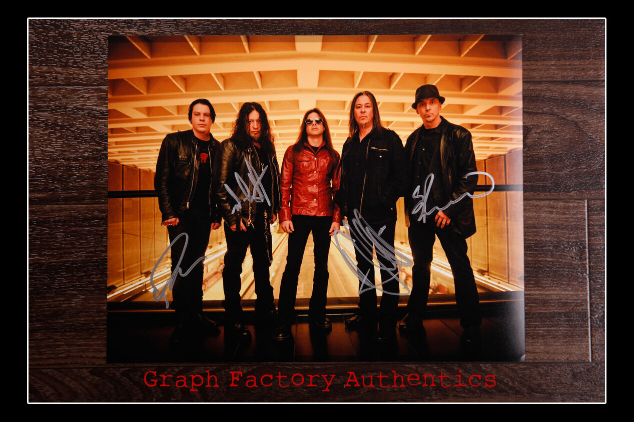 GFA Heavy Metal Rock Band * QUEENSRYCHE * Signed 11x14 Photo Poster painting AD2 COA