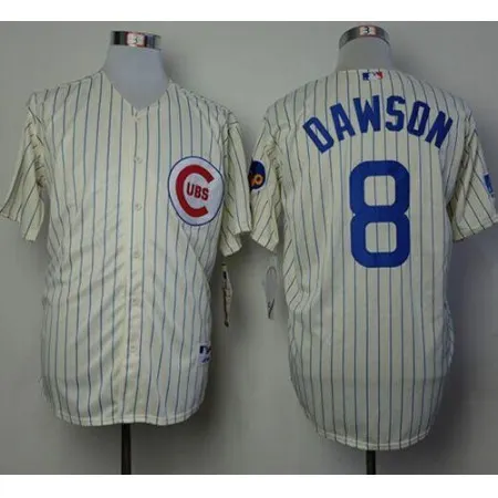 Cubs #8 Andre Dawson Cream 1969 Turn Back The Clock Stitched MLB Jersey