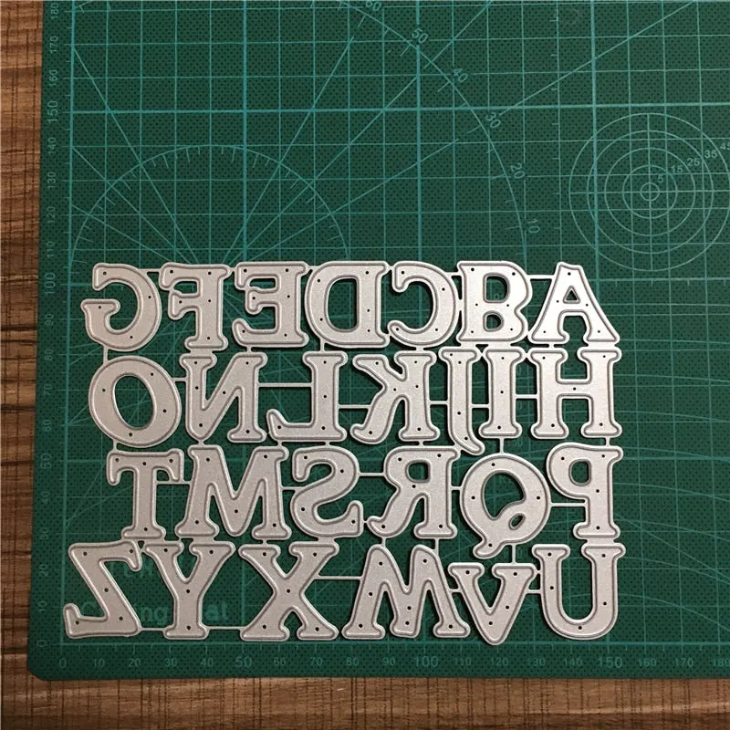 New Letter Dies Metal Cutting Dies Scrapbooking For Card Making Metal Craft Dies Alphabet Die Cuts Embossing