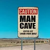 Man Cave - Vintage Metal Signs(12*16Inch) - Warning