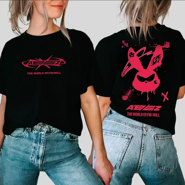 Ateez The World Ep.Fin Will Mito Bunny T-Shirt officialateezshop