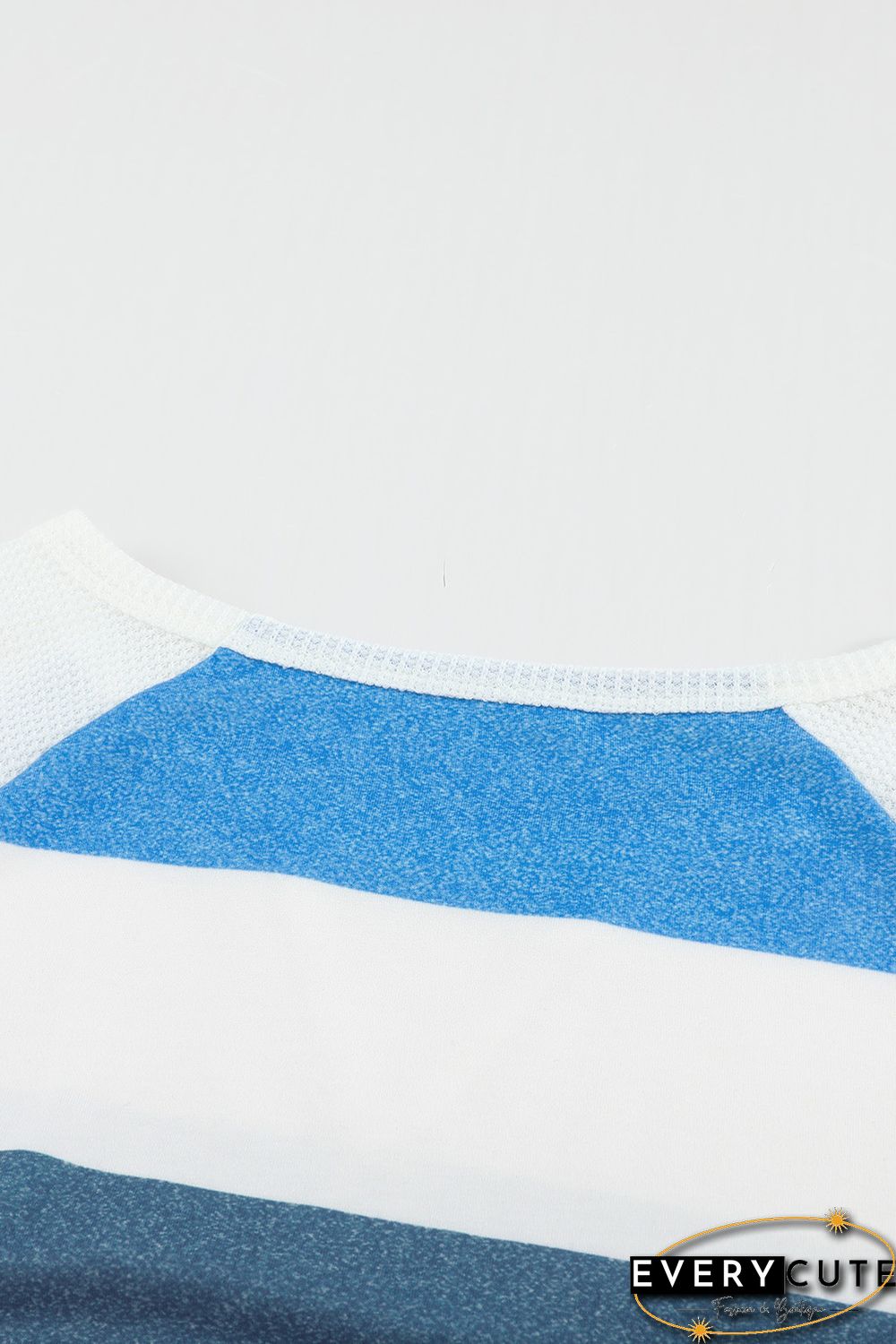 Striped Color Block Long Sleeve Blouse