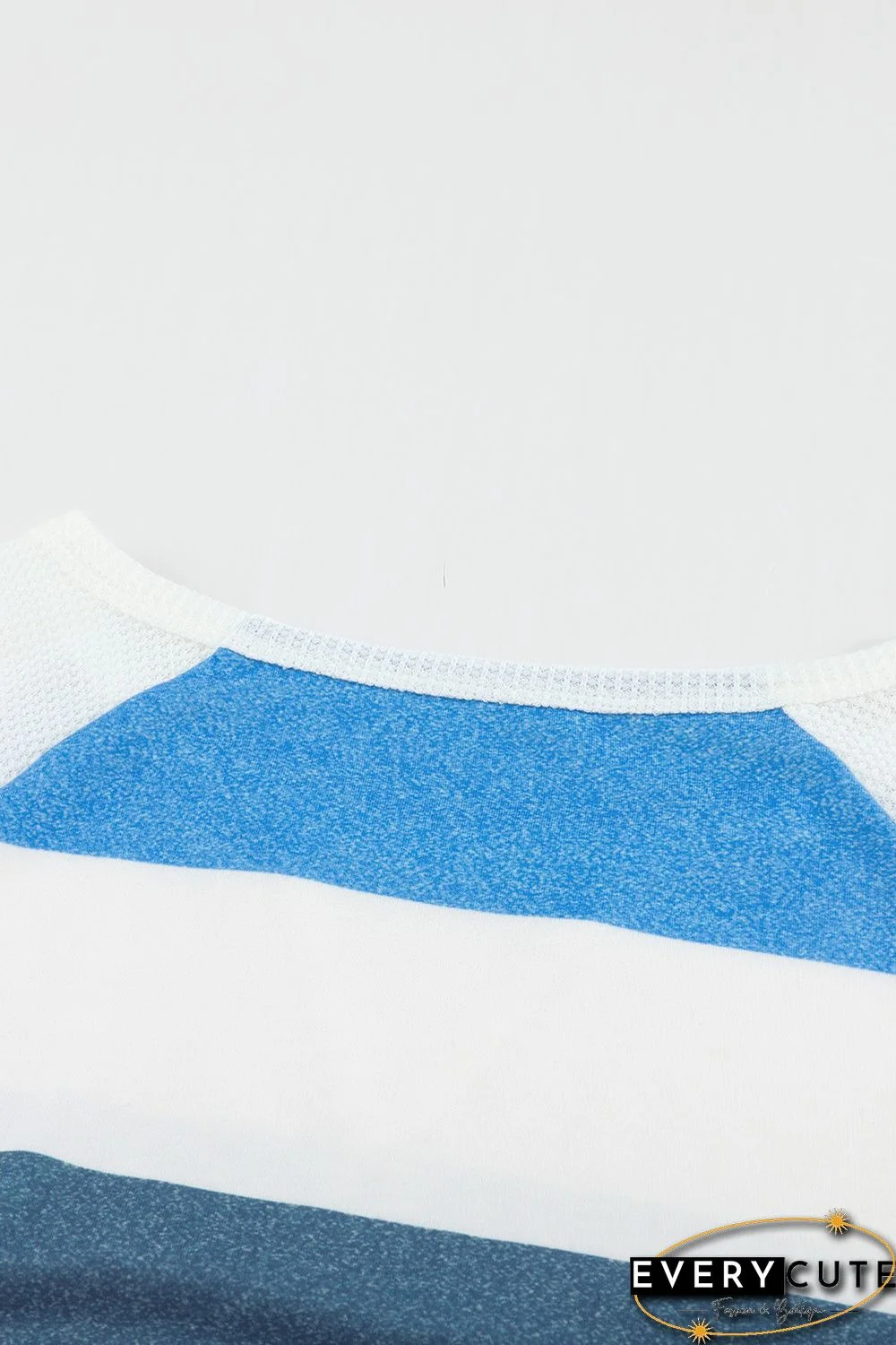 Striped Color Block Long Sleeve Blouse