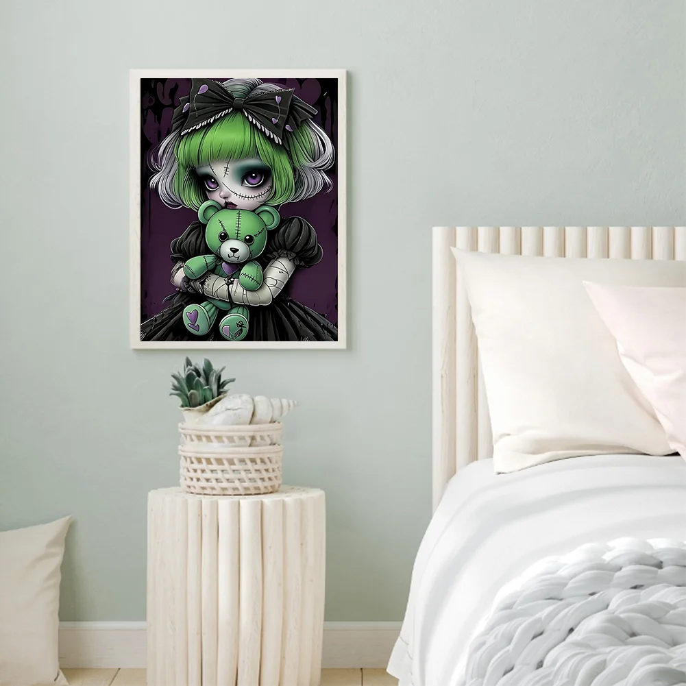 Diamond Painting - Full Round Drill - Girl(Canvas|30*40cm)
