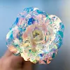Cadeau color&eacute; de fleur de cristal de rose de galaxie pour la f&ecirc;te des m&egrave;res- pour la f&ecirc;te des m&egrave;res