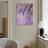 Kits d&rsquo;art bricol&eacute;s en perles perl&eacute;es violettes pour adultes d&eacute;coration murale avec cadre 30x40cm