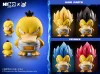 Vegeta Cosplay Psyduck - Dragon Ball Pokemon Resin Statue - Mimo Studio