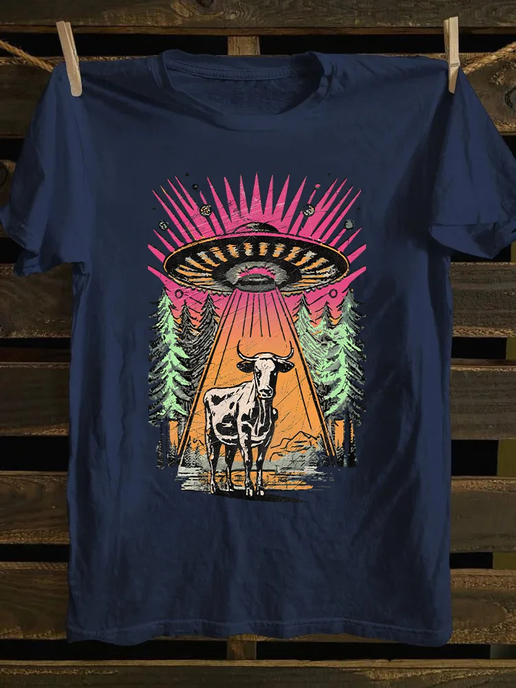 UFO Cow Abduction T-shirt