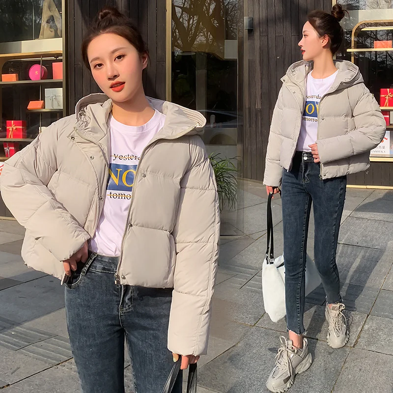 Toloer Down Cotton Clothes Women's Short Style 2024 Winter New Thickened Loose Stand Collar Bread Clothing Cotton-Padded Clothes Small Coat Tide-Outfit Ideas
