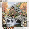 Diamond Painting-DIY Crystal Rhinestone Creekside Cabin