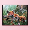 Fox - 11CT Stamped Cross Stitch - 40*50cm - Animal