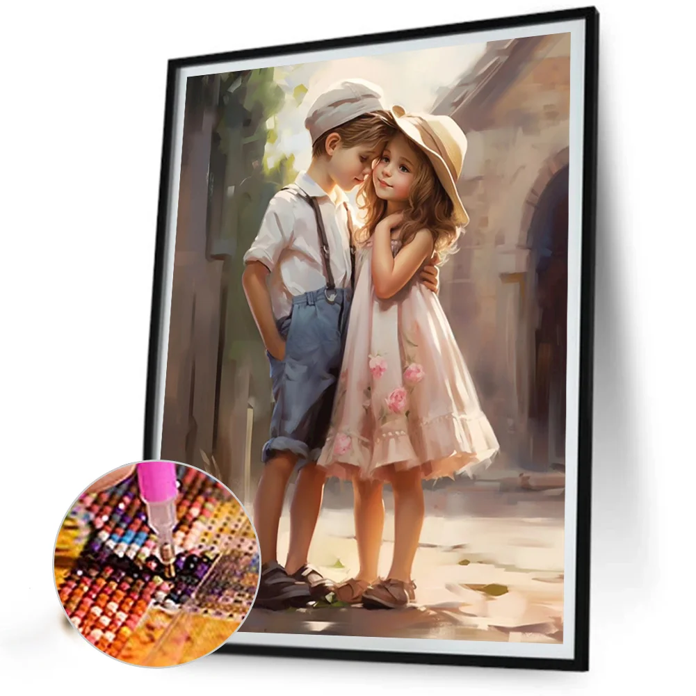 Diamond Painting - Full Square Drill - Valentines Day Couple(Canvas|35*45cm)