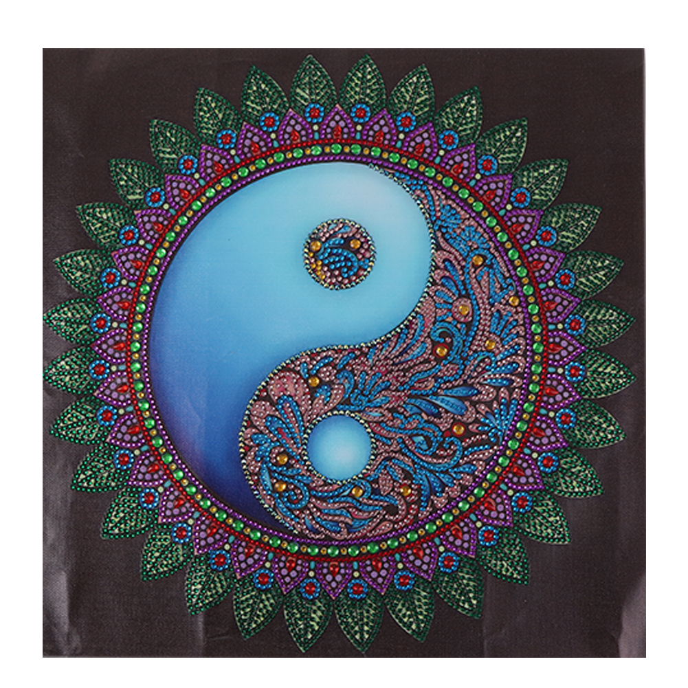 

40*40CM - Special Shaped Diamond Painting - Tai Chi Mandala, 501 Original
