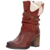 Women Vintage Chunky Heel Mid-Calf Boot