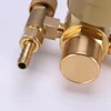 All Brass Argon Meter G5/8 Male Thread CGA580 Connector for Welding Gas Cylinder