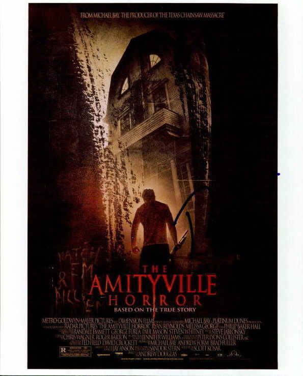 Ryan Reynolds (Amityville Horror) signed 8x10 Photo Poster painting COA