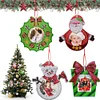 >SALE<Christmas Photo Frame 4PCS Photo Frame Hanging Diamond Painting Xmas Photo Frame