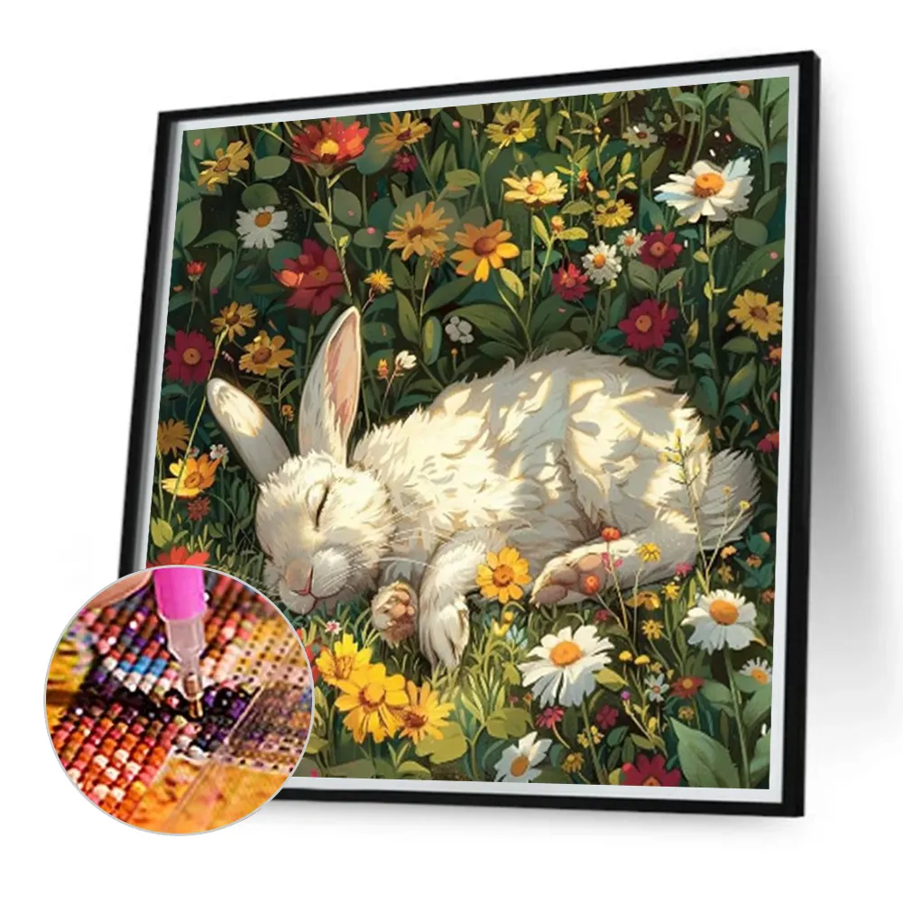 Diamond Painting - Full Round Drill - Rabbit(Canvas|40*40cm)