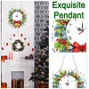 2D Flat DIY Christmas Acrylic Diamond Painting Clock Pendant Home Decoration