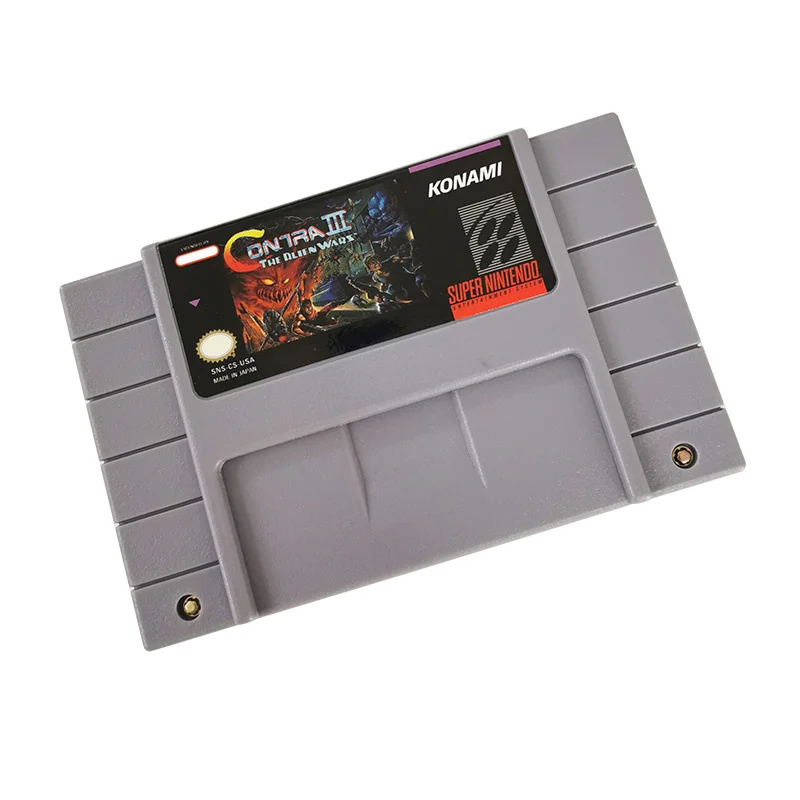 Contra III: The Alien Wars SNES For Super Nintendo Entertainment System - 16 Bit US Version Game Cartridge