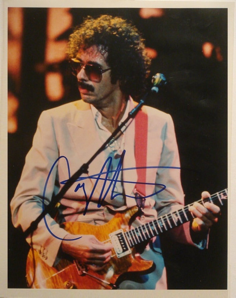 CARLOS SANTANA Signed Autographed Photo Poster painting Black Magic Woman Evil Ways wcoa