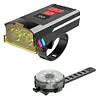 2Pcs Headlight & Taillight Bike Front Lamp Waterproof 4 Modes Bicycle Flashlight