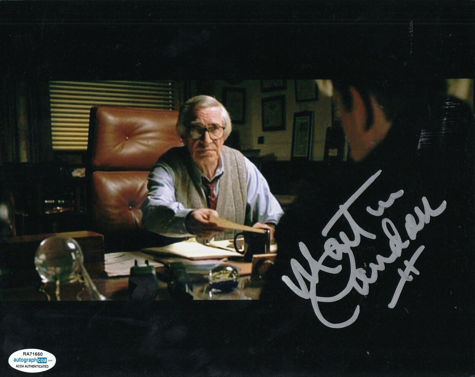 MARTIN LANDAU signed (ENTOURAGE) TV Show 8X10 Photo Poster painting *Bob Ryan* ACOA Authentic #1