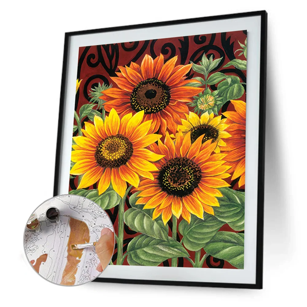 DIY Paint By Number 40*50cm - Flower